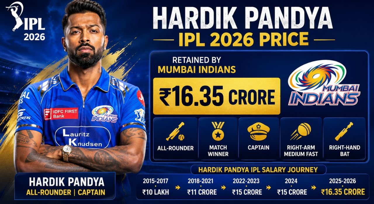 Hardik Pandya IPL 2026 Price